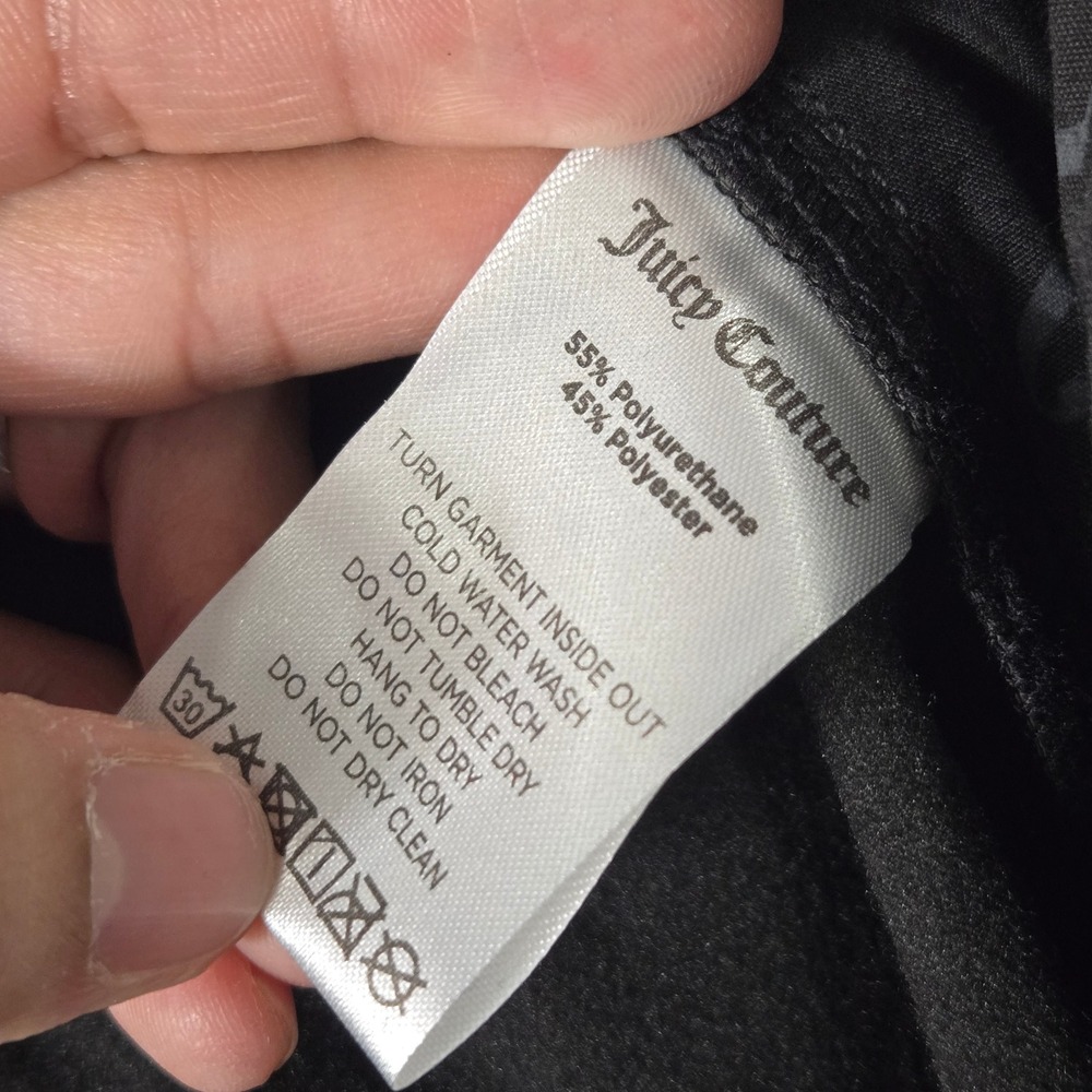 Juicy Couture Womens Faux Leather Pants Black JC299B RRLP Plus Size 18W NWT - Picture 7 of 8